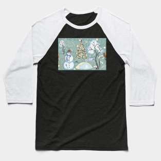 Snowman Baseball T-Shirt